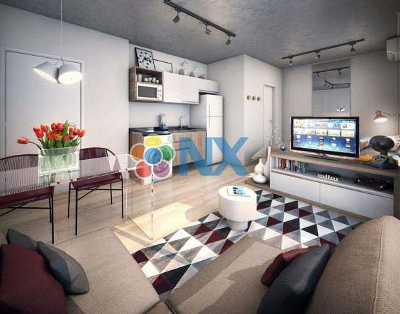 Mẫu căn hộ studio nhỏ với thiết kế đẹp và đơn giản
