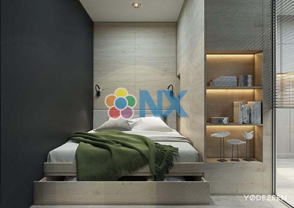 Mẫu căn hộ studio nhỏ với thiết kế đẹp và đơn giản