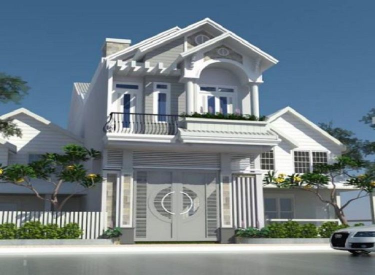 Mẫu nhà đẹp 2 tầng mái thái