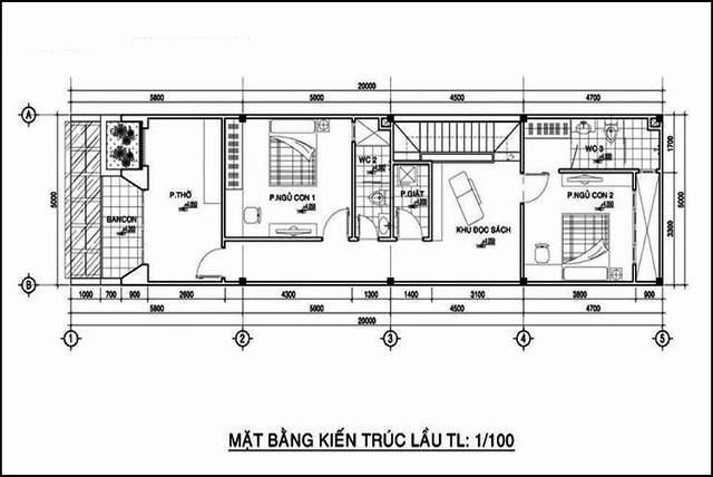 Mẫu nhà đẹp 2 tầng mái thái