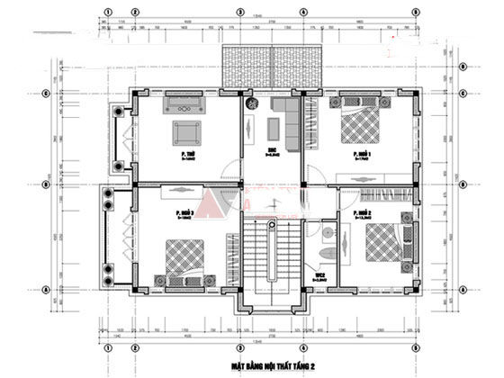 Mẫu nhà đẹp 2 tầng mái thái