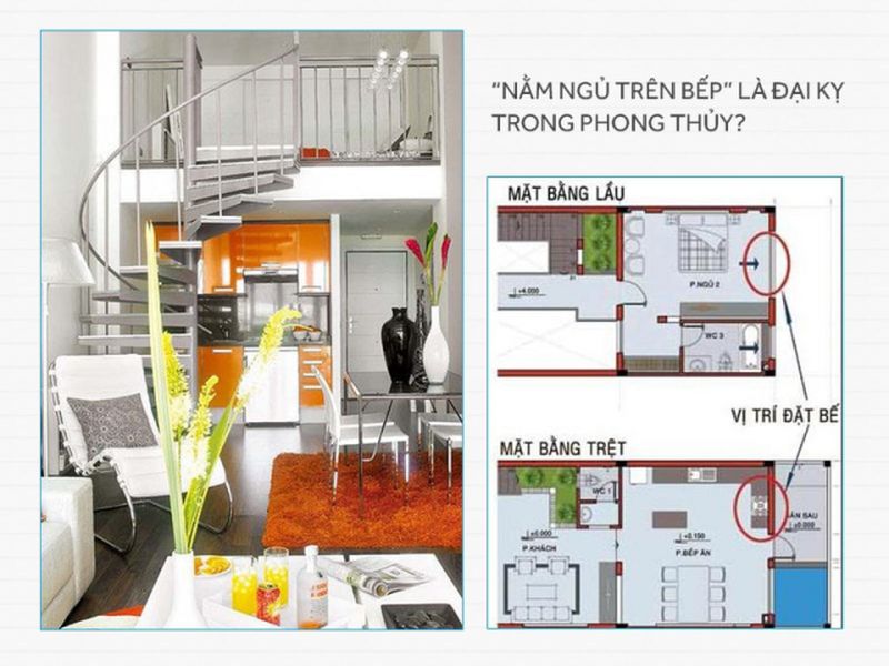 Sửa nhà nâng tầng có nên để phòng ngủ trên phòng bếp không