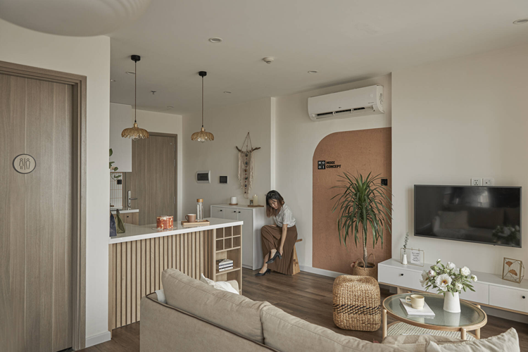 Thiết kế căn hộ chung cư phong cách japandi