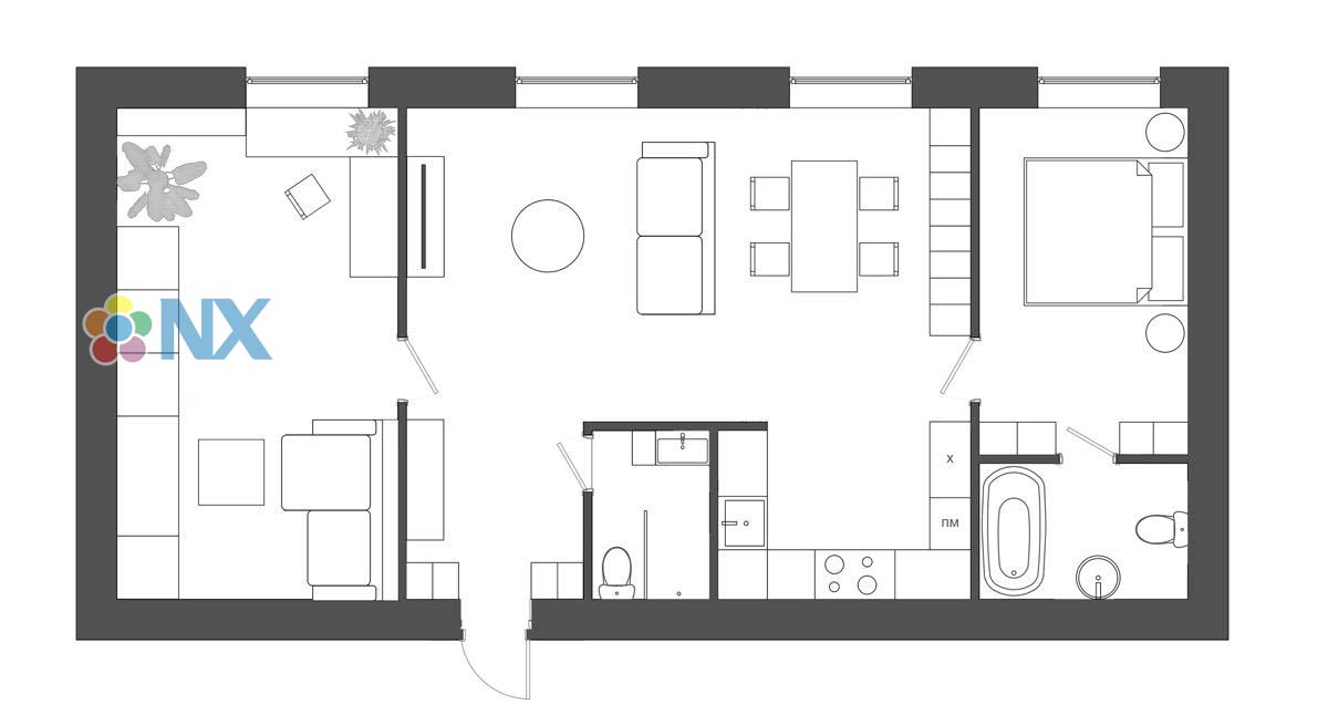 Thiết kế nội thất chung cư 75m2