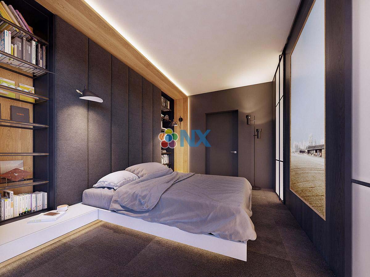 Thiết kế thi công nội thất phòng ngủ chung cư