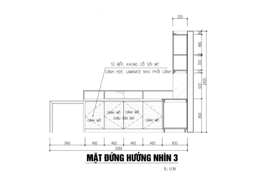 Mẫu nhà bếp hiện đại