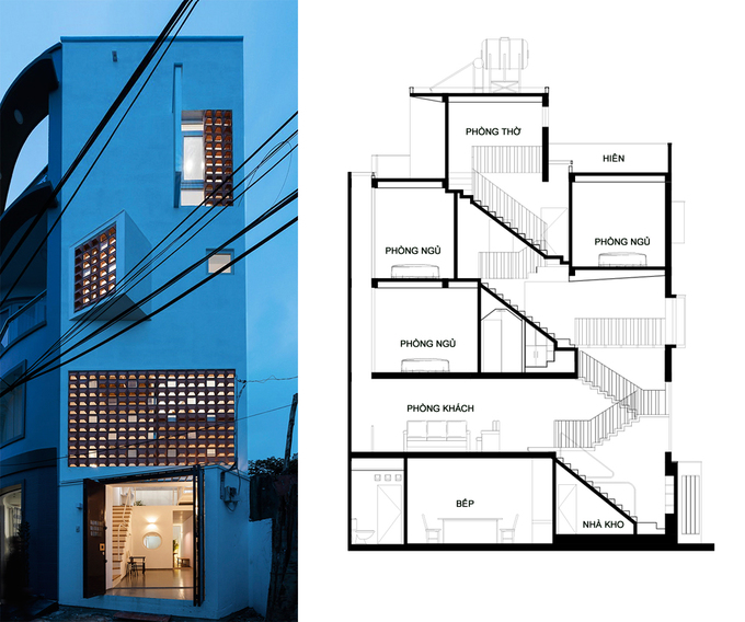 Mẫu nhà phố đẹp 3 tầng