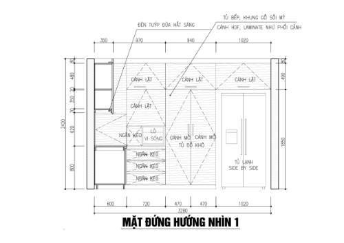 Phòng bếp đẹp hiện đại