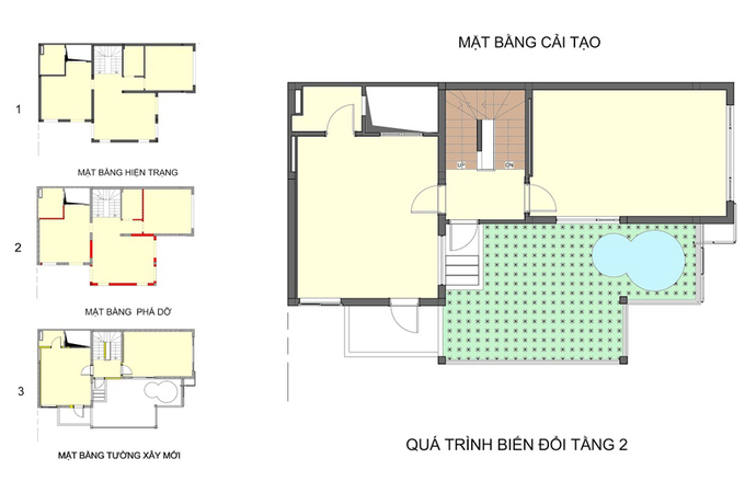 sửa chữa nhà 3 tầng giá 500 triệu