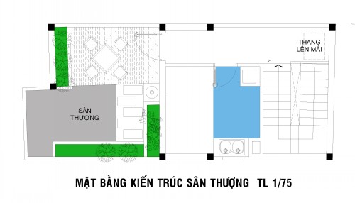 thiết kế nhà 4 tầng 4x10