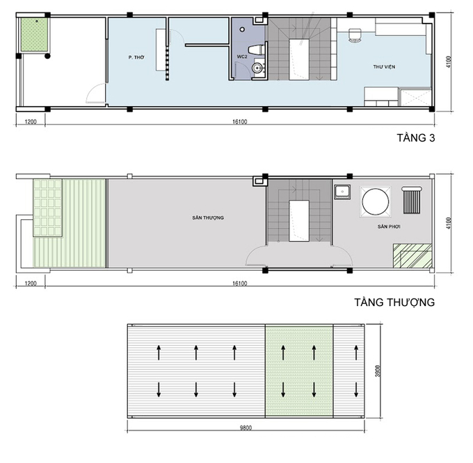 Thiết kế nhà ống 4x15m