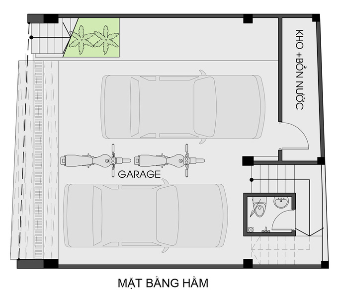 thiết kế nhà phố 50m2 đẹp