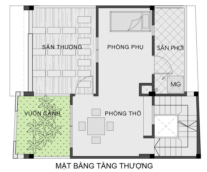 thiết kế nhà phố 50m2 đẹp