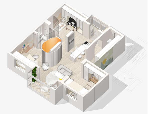 Thiết kế nội thất căn hộ 3 phòng ngủ