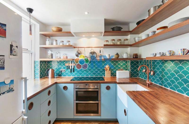Ý tưởng thiết kế nhà bếp nhỏ theo phong cách Mid-century modern