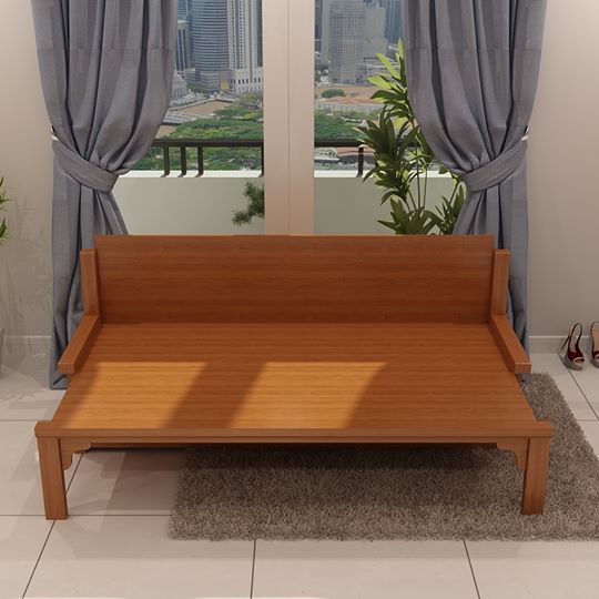 Giường gấp thành ghế bằng gỗ Mẫu ghế sofa giường gỗ