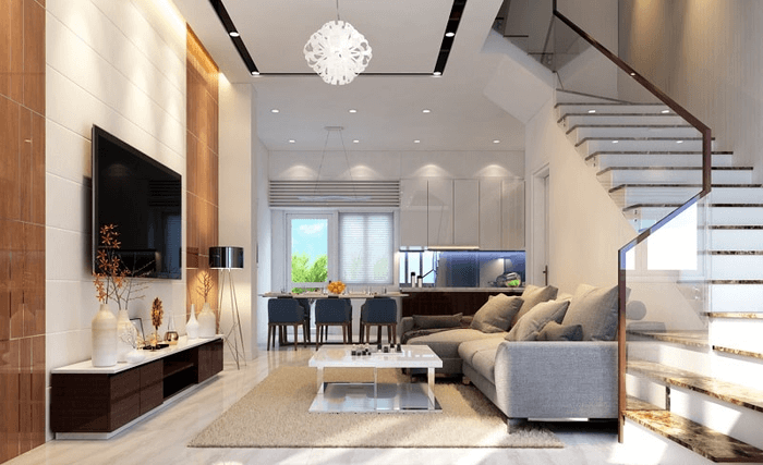 Thiết kế phòng khách nhà phố