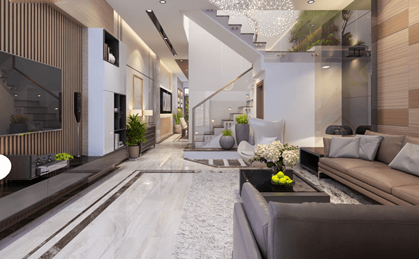 Thiết kế phòng khách nhà phố