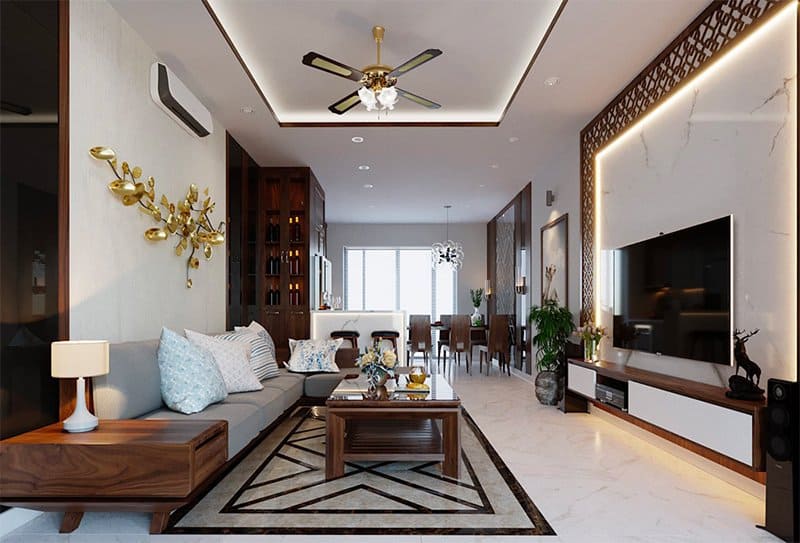 Thiết kế phòng khách nhà phố