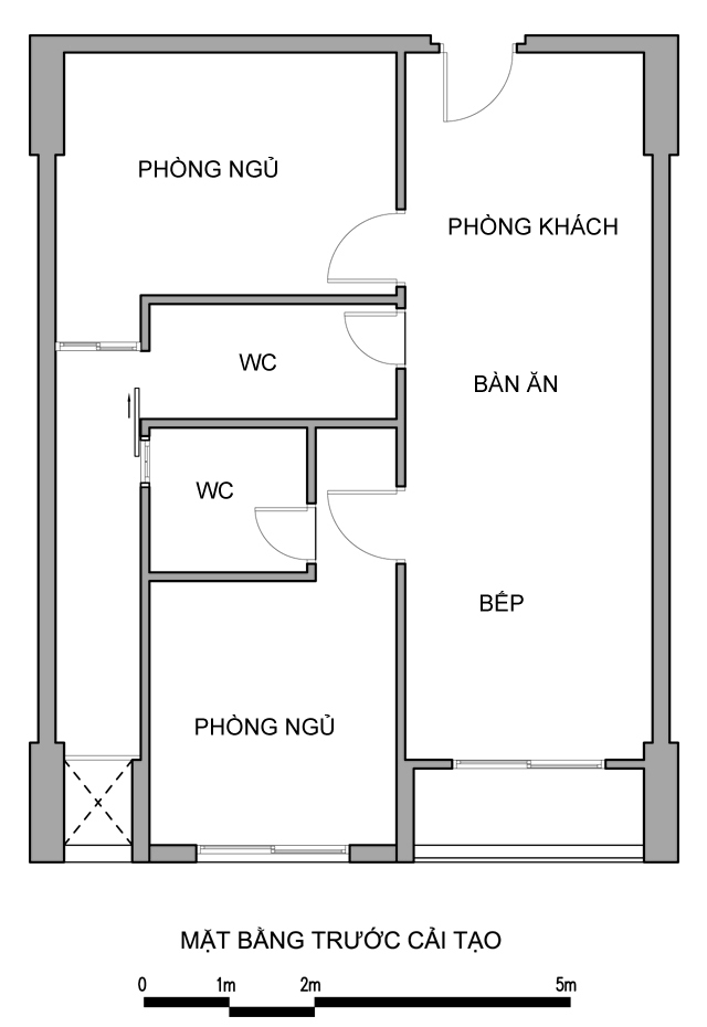 Sửa căn hộ chung cư 65m2