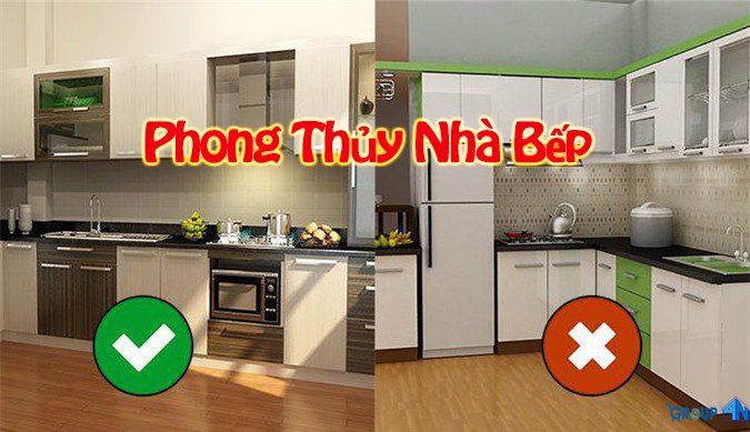 Vị trí đặt bếp theo phong thủy